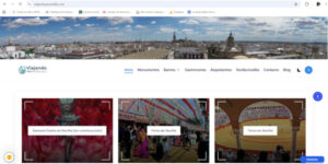 Página front de ViajandoporSevilla.com - ViajandoporInternet.com